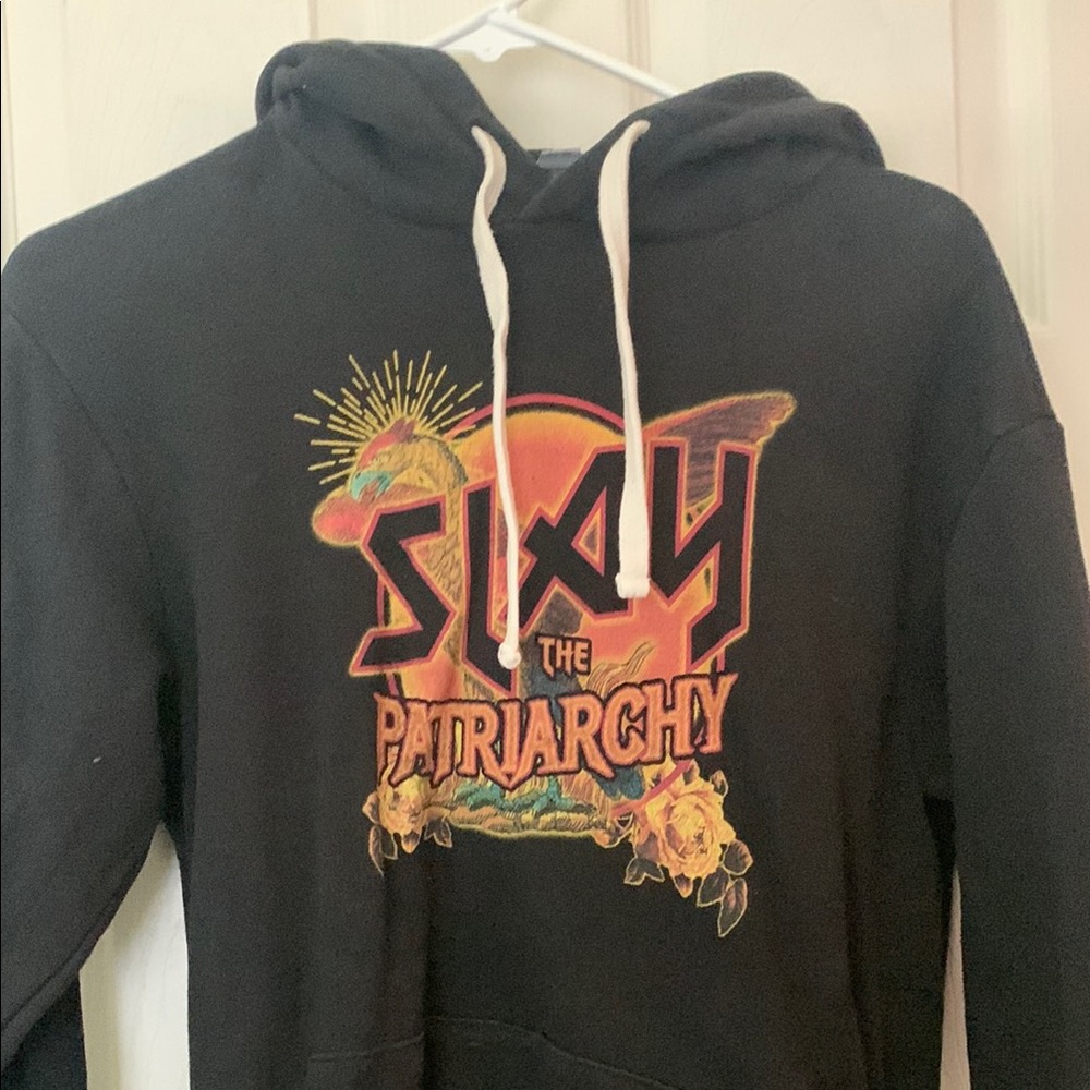 Black Graphic Sweatshirt Hoodie